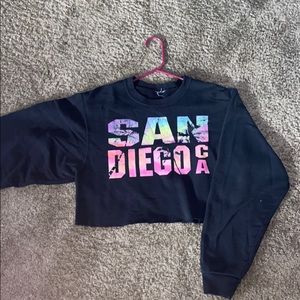 San Diego CALIFORNIA cropped crew neck